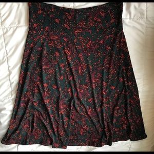 Lularoe Azure skirt with paisley print large